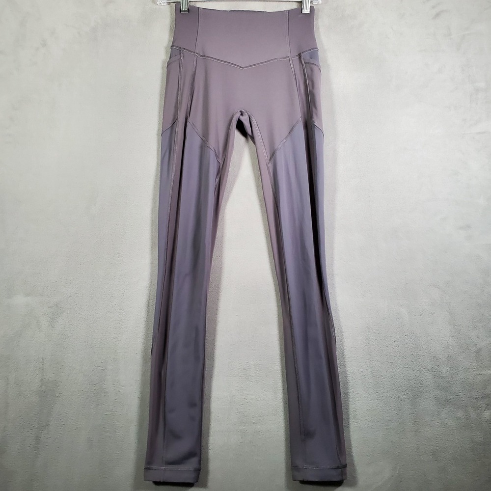 Lululemon Leggings Womens 4 Gray Sculpt Seam High Rise Full Length Active Yoga